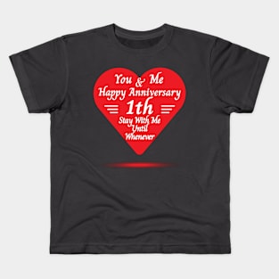 Happy 1st Anniversary, You & me Kids T-Shirt